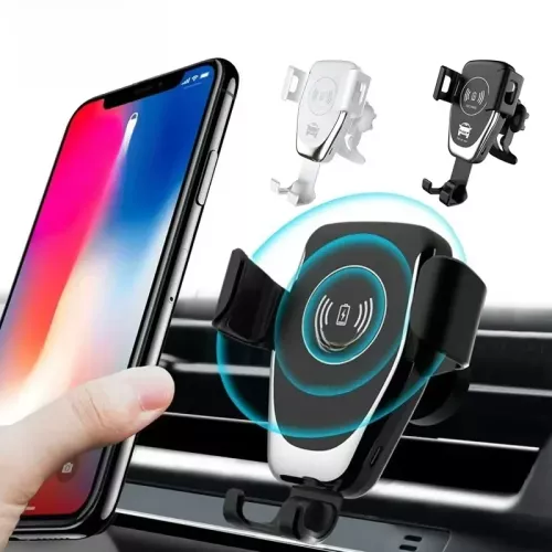 Supporto per Telefono da Auto con Ricarica Wireless per iPhone 17 16 15 14 13 12 Pro Max XR Samsung Xiaomi, Caricabatterie Wireless Veloce per Auto