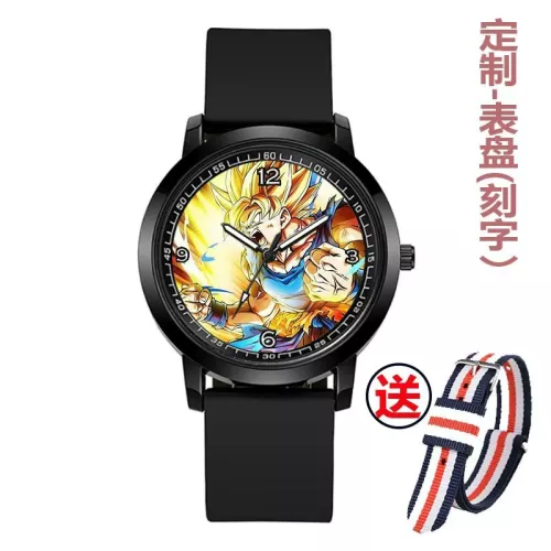 Dragon Ball Orologio impermeabile Anime Cartoon Goku Vegeta Super Saiyan personalità Moda Mani semplici Orologio al quarzo regalo di festa
