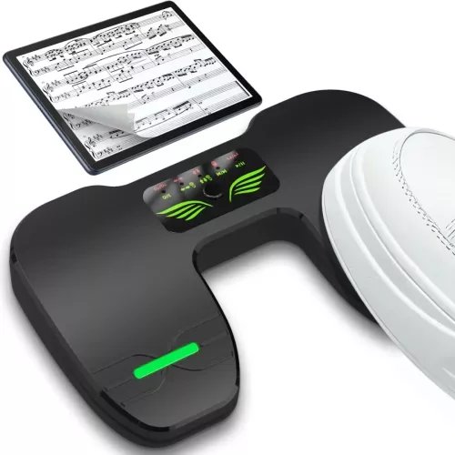 Pedale girapagina wireless Girapagina musicale portatile per tablet Smartphone Girapagina piede BT Tappetino ricaricabile e antiscivolo