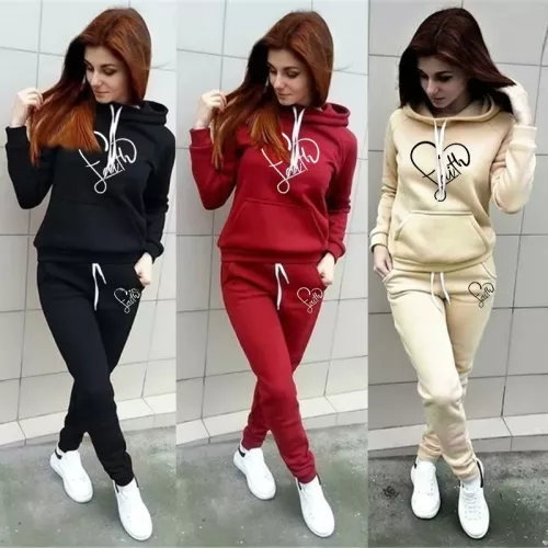 Autunno e inverno moda hot nuovo set pullover di alta qualità street allentato felpa con cappuccio da donna + pantaloni della tuta set da due pezzi
