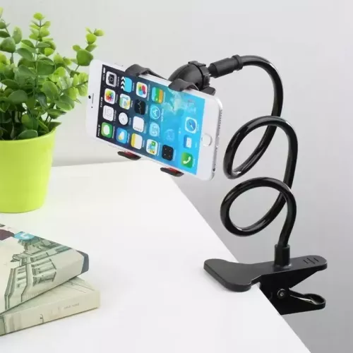 Supporto per telefono cellulare con clip a 360 gradi Supporto portatile flessibile per letto pigro Staffa da tavolo Smartphone Supporto per supporto d