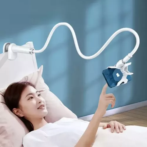 Supporto per telefono cellulare con clip a 360° Supporto portatile flessibile per letto pigro Staffa da tavolo Supporto da tavolo Base per iPhone Sams