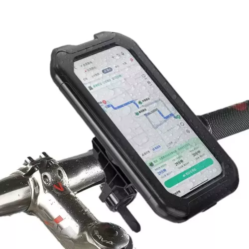 Supporto per telefono per moto impermeabile antifurto Supporto per telefono per bici Supporto per cellulare con attacco manubrio 360 °   Rotazione per