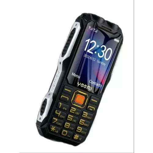 Q8 GSM 2G Robusto Telefono Cellulare Batteria Grande Doppia Torcia Elettrica Schermo HD da 2.4 pollici Doppio Sim Pulsante Grande Cellulare Economico 