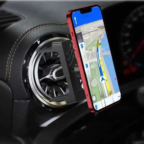 Universale Forte Magnetico 360 °   Supporto per telefono da auto rotante con 6 potenti magneti incorporati Supporto per presa d'aria circolare adatto 
