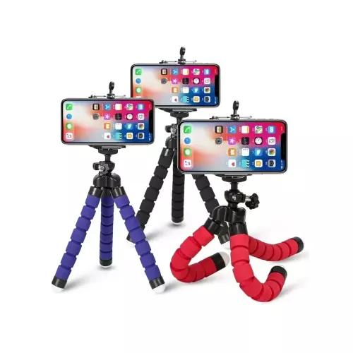 Treppiede per telefono Supporto per fotocamera mobile Clip Smartphone Monopiede Tripe Stand Octopus Mini Treppiede Stativ per iPhone Samsung Xiaomi