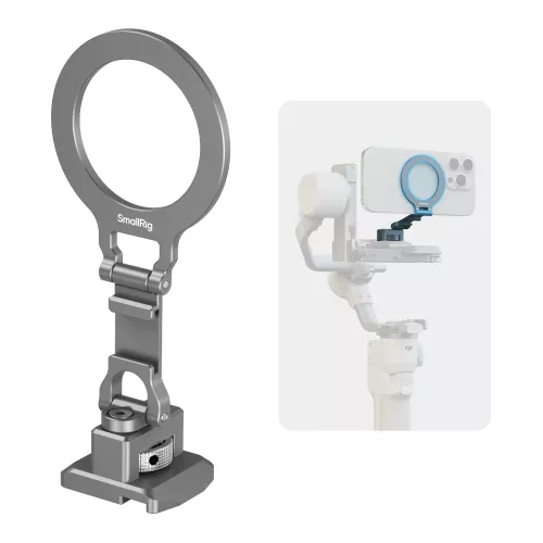 SmallRig Arca-Supporto per telefono standard con supporto per slitta fredda Supporto per telefono pieghevole Carico 500 g per telefoni con Magsafe 533
