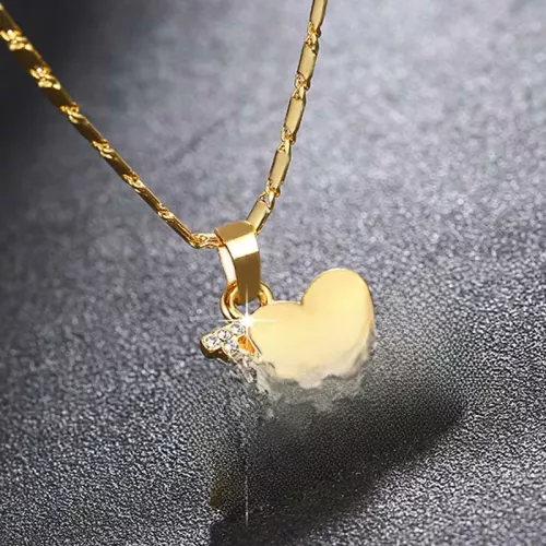 Lettera alla moda I LOVE JESUS Collana con ciondolo a forma di collana da donna Collana con ciondolo intarsiato in cristallo boemo Accessori religiosi