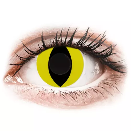 CRAZY LENS - Cat Eye Yellow - giornaliere non correttive (2 lenti)