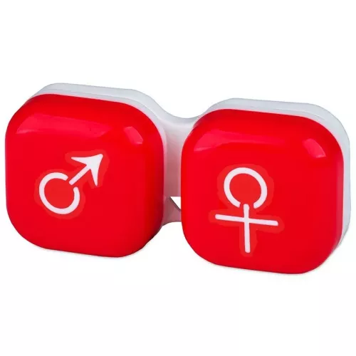 Astuccio porta lenti man&amp;woman - red