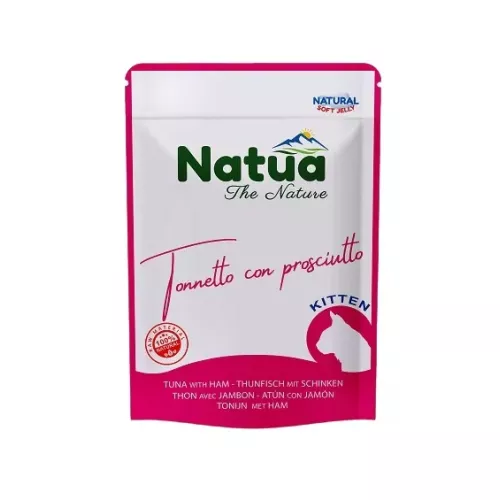 NATUA CAT BUSTA KITTEN TONNETTO & PROSCIUTTO 70 GR.