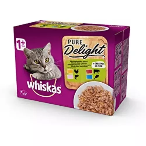 WHISKAS PURE DELIGHT SELEZIONE ASSORTITA 12 x 85 GR.