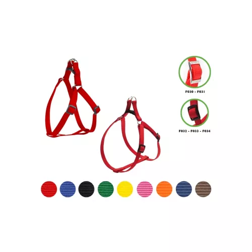CAMON PETTORINA FLASH IN NYLON 90-100 CM. / 25 MM. BLU