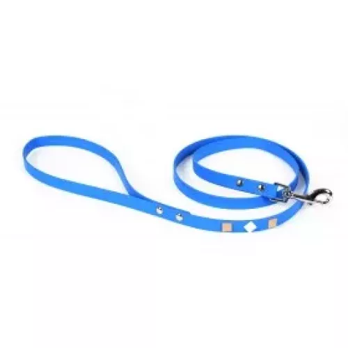 LEOPET GUINZAGLIO CON BORCHIE SCUBA 1,2 x 110 CM. CELESTE