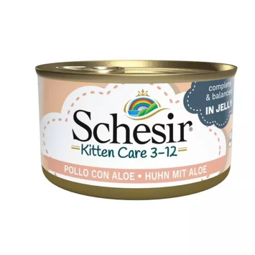 SCHESIR KITTEN FILETTI DI POLLO CON ALOE 85 GR.
