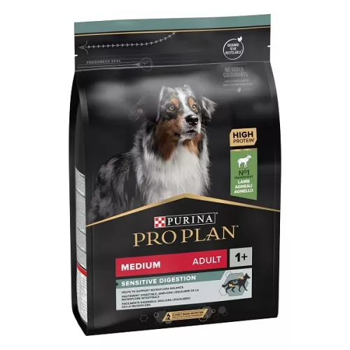 PURINA PRO PLAN MEDIUM ADULT SENSITIVE DIGESTION AGNELLO 3 KG.