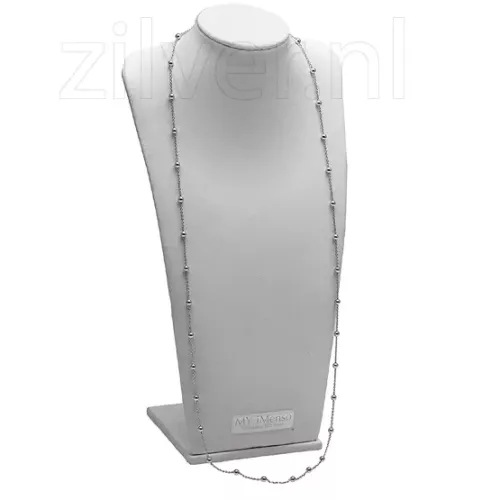 MY iMenso zilveren jasseroncollier 27-0028-80 cm