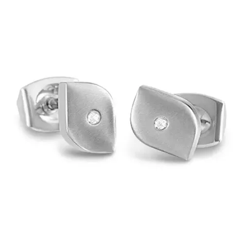 BOCCIA Titanium oorstekers tulp met diamant 05008 02