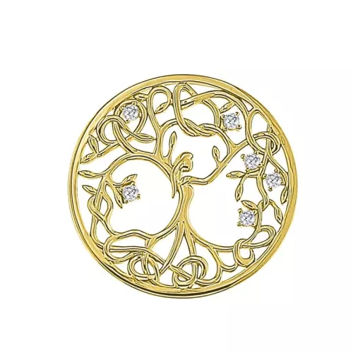MY iMenso vergulde czilveren over Tree of Life and love Lady 33-22071