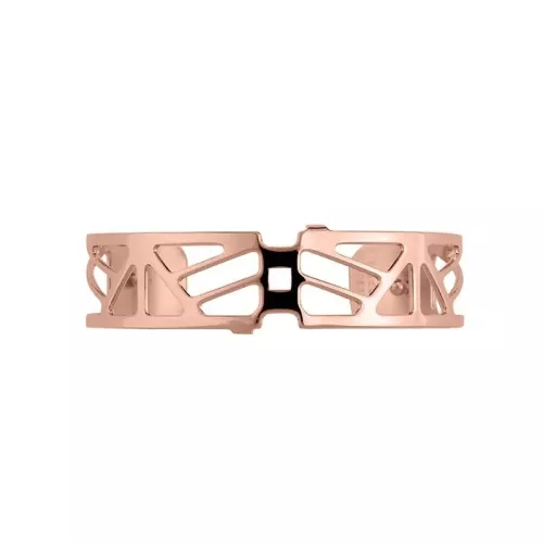 Les Georgettes 14 mm horloge clip armband Promenade rosé - Staal