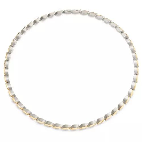 BOCCIA Titanium bicolor ketting tulp 08038-02 - Titanium verguld