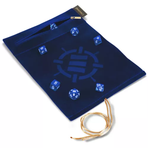 Tabletop Series - Roll on a Scroll Dice Set with Case - Blue