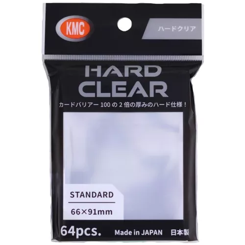 KMC - Standard Sleeves - Hard Clear 64 stuks (66x91mm)