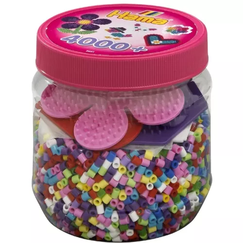 Hama Strijkkralen - Pot Roze (4000 stuks)
