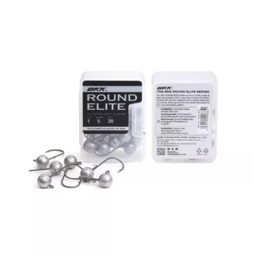 BKK Round Elite Jigheads + Baitkeeper Bulk 17 Gram/ 3/0