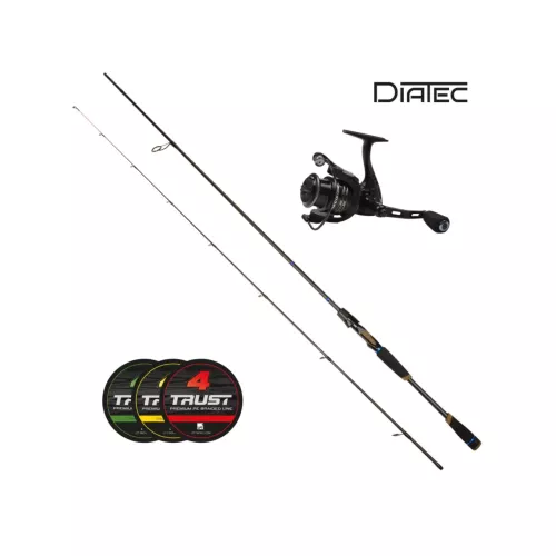Leonard Sports DiaTec XF Dropshot Combo + Braid 240 cm/ 5- 28 Gram