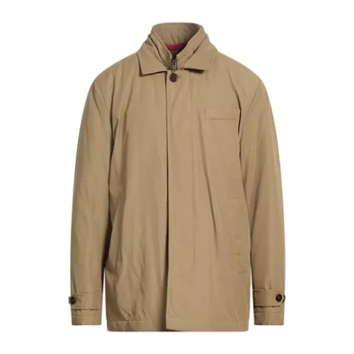 Fay XL Man Khaki Jacket Polyamide, Cotton