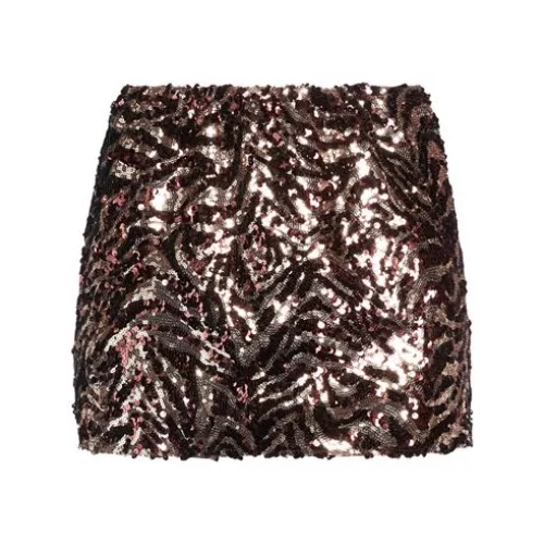 Carla G. Women Chocolate brown Mini skirt Polyester