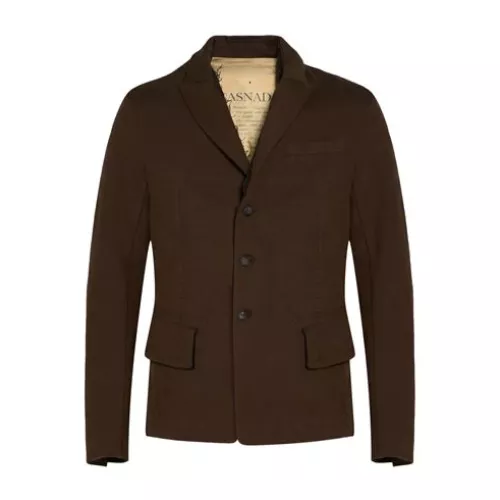 Masnada 50 Man Military green Blazer Cotton, Wool, Polyester, Elastane