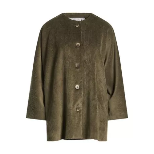 Shirtaporter Women Military green Jacket Polyester, Nylon, Elastane