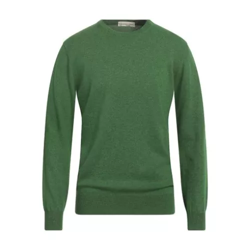 Cashmere Company Man Green Jumper Wool, Cashmere