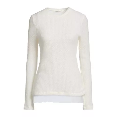 Ermanno Scervino Women Ivory Jumper Acrylic, Mohair wool, Polyamide