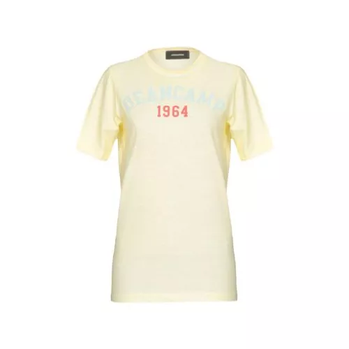 Dsquared2 Women Yellow T-shirt Cotton