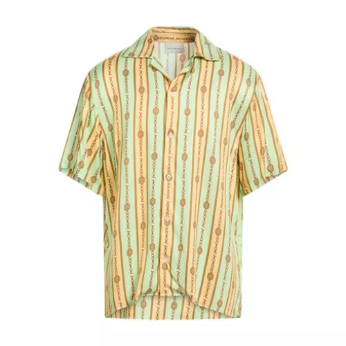 Drôle De Monsieur Man Light green Shirt Viscose