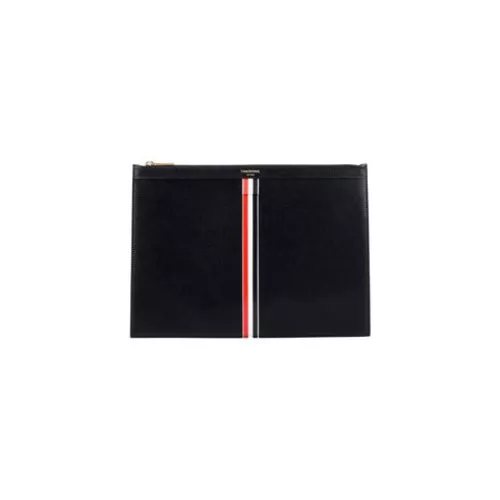 Thom Browne -- Man Black Pouch Calfskin