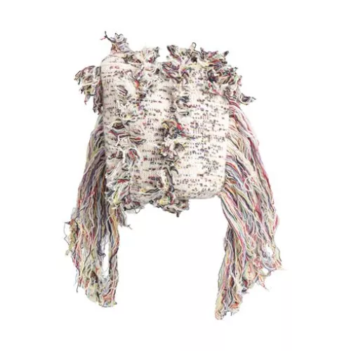 Chloé -- Women White Cross-body bag Cashmere, Wool, Virgin Wool