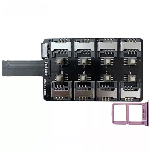 T13 12 Card Slot Sim Card Adapter Multi Sim Card Reader Voor Android Smartphone Mini Sim Nano Simkaart Reboot-Gratis Schakelaar