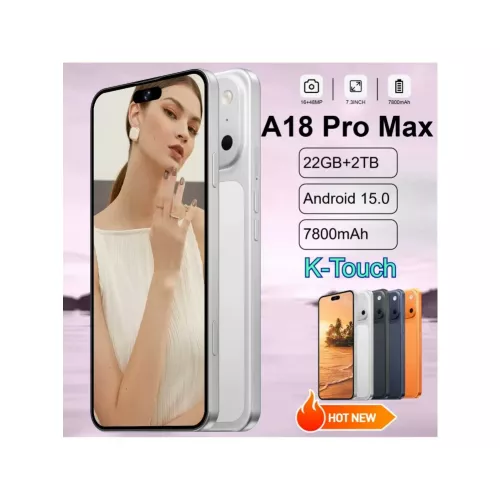 K-Touch NIEUWE Smartphone Android 5G Voor A18 Pro Max Smart Mobiele Telefoons Dual Sim 22G+2TB 7.3inch HD Mobiele Telefoon Gezichtsontgrendeling 16+48