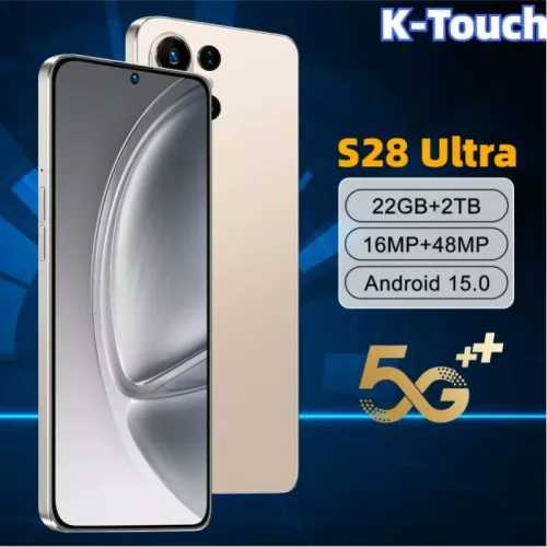 K-Touch Hot S28 Ultra Mobiele Telefoon Android 5G 7.3HD 22G+2TB Dual Sim 7800mAh Ontgrendelde Smartphone 16+48MP Globale Versie
