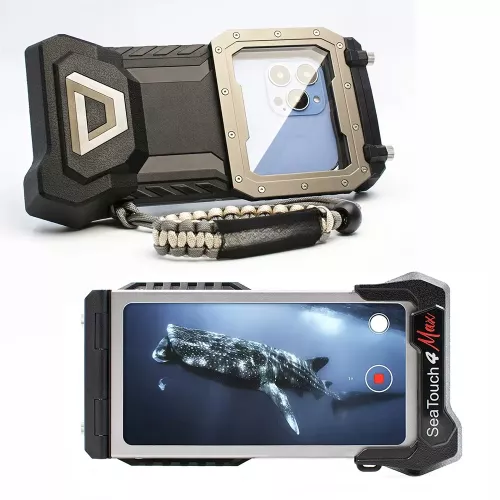 DIVEVOLK SeaTouch 4 Max Plus onderwater touchscreen duiktelefoonhoes voor iPhone en Android-smartphones