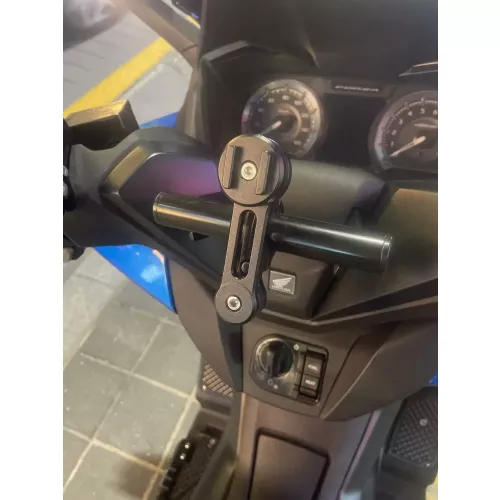 Motortelefoonhouder Stuur GPS-navigatiestandaard Mobiele mobiele telefoon Mount Kit Connect Smartphone Aluminium Ondersteuning Schokbestendig