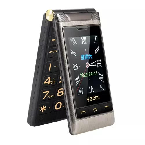 YeeMI G10 4G Functie Telefoon Grote knop Volledige band Robuuste flip-telefoon Dual SIM Dual Screen Mobiele telefoon voor oude man 1800mAh Grote batte
