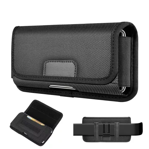 4,7-6,8 inch telefoon nylon zakje multifunctionele mobiele telefoon riemclip draagtas holster tas heuptas voor iPhone, Samsung, smartphones