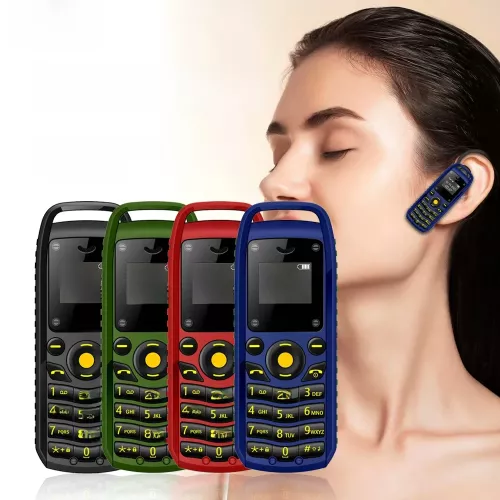 SERVO B25-knop Mini mobiele telefoon 2 SIM Stand-by Bluetooth Dialing Surround Wear Blacklist Kleinste back-up mobiele telefoons voor sport
