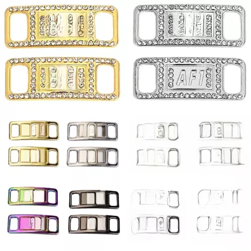 1 Paar AF1 Diamant Schoen Charmes Mode Veters Gesp Kwaliteit Metalen Schoenveters Decoraties Chapa Air Force One Schoenen Accessoires