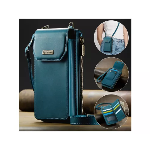 Multifunctionele Telefoontas Met Grote Capaciteit Reisportemonnee Smartphones Onder 7.3 Inch Voor iPhone Universele Crossbody-Schouder Met Rits
